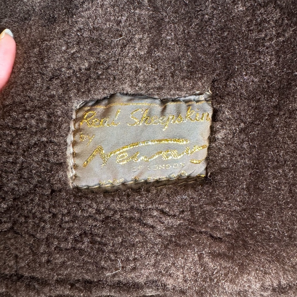 Vintage Real Sheepskin Shearling Jacket Brown Woman's 42/L Western Ranch Winter - Picture 5 of 8